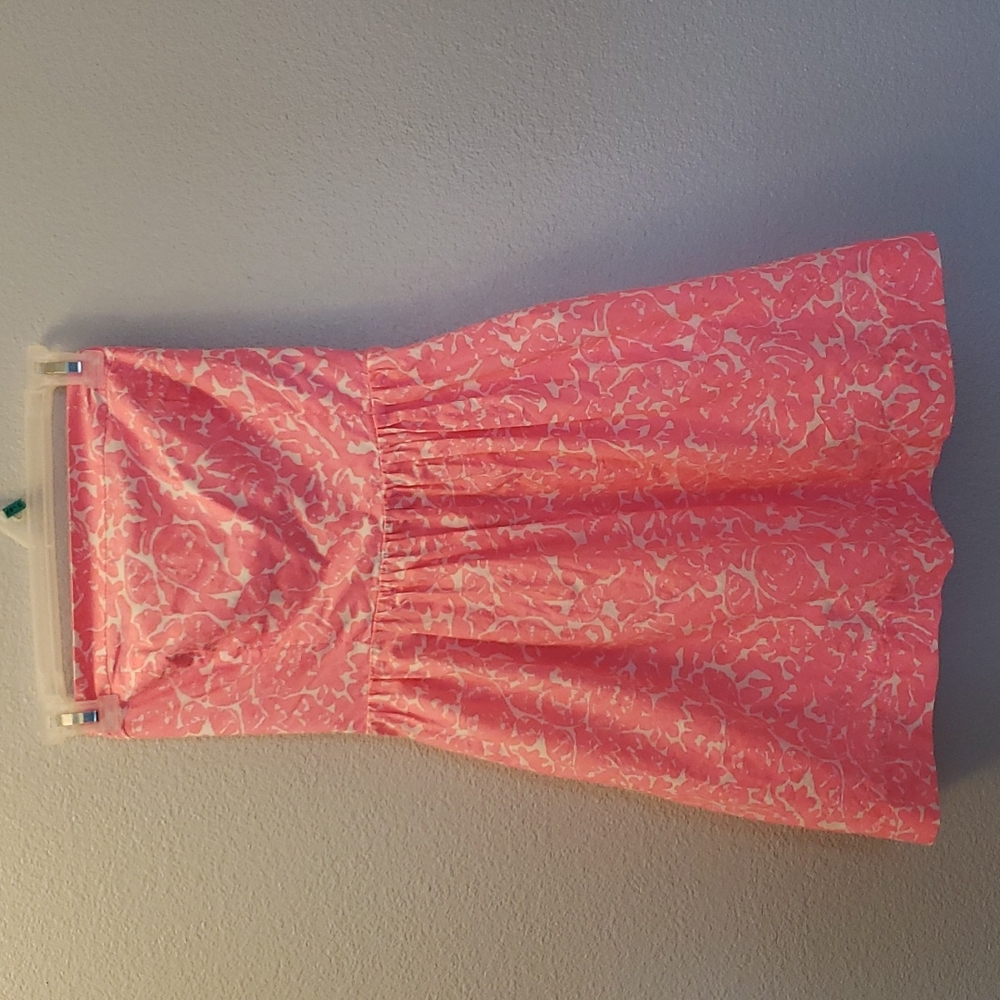 EUC Size Small Lilly Pulitzer pink Chandie strapless